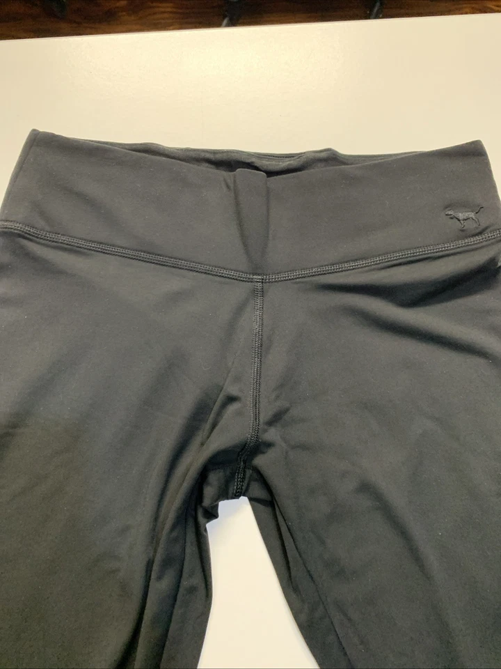 Victoria’s Secret ROSA Leggings Mujer’s Ultimate Negro tiro medio Yoga Talla S Foto 2 de 4