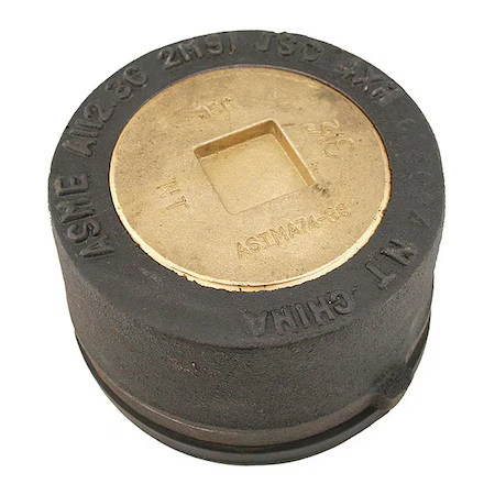 JONES STEPHENS C36134 Cast Iron, Plug: Countersunk, Cleanout with Gasket - Picture 1 of 1