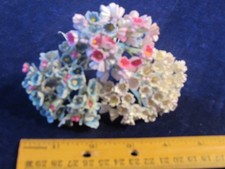 Vintage Forget Me Not Flower Lot Collection White Pink Blue Millinery H5474