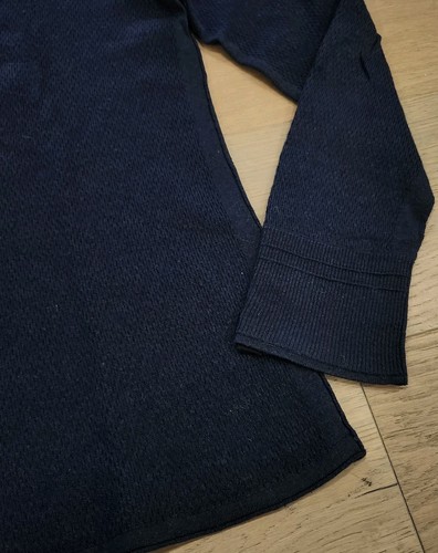 Rag & Bone Sweater Men's Medium Martin Extra Fine Merino Wool Crewneck Blue Soft - Picture 4 of 8