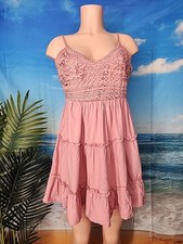 Nwt Cupshe Women's Soft Pink Ruffle Dress Size Small