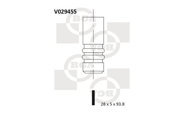 4x ✅Fits BGA V029455 ENGINE VALVE  ⭐UK Seller⭐