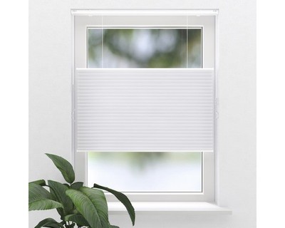 SOLUNA Wabenplissee freihängend mit Wand-/Deckenbefestigung und Zugschnurbedienu