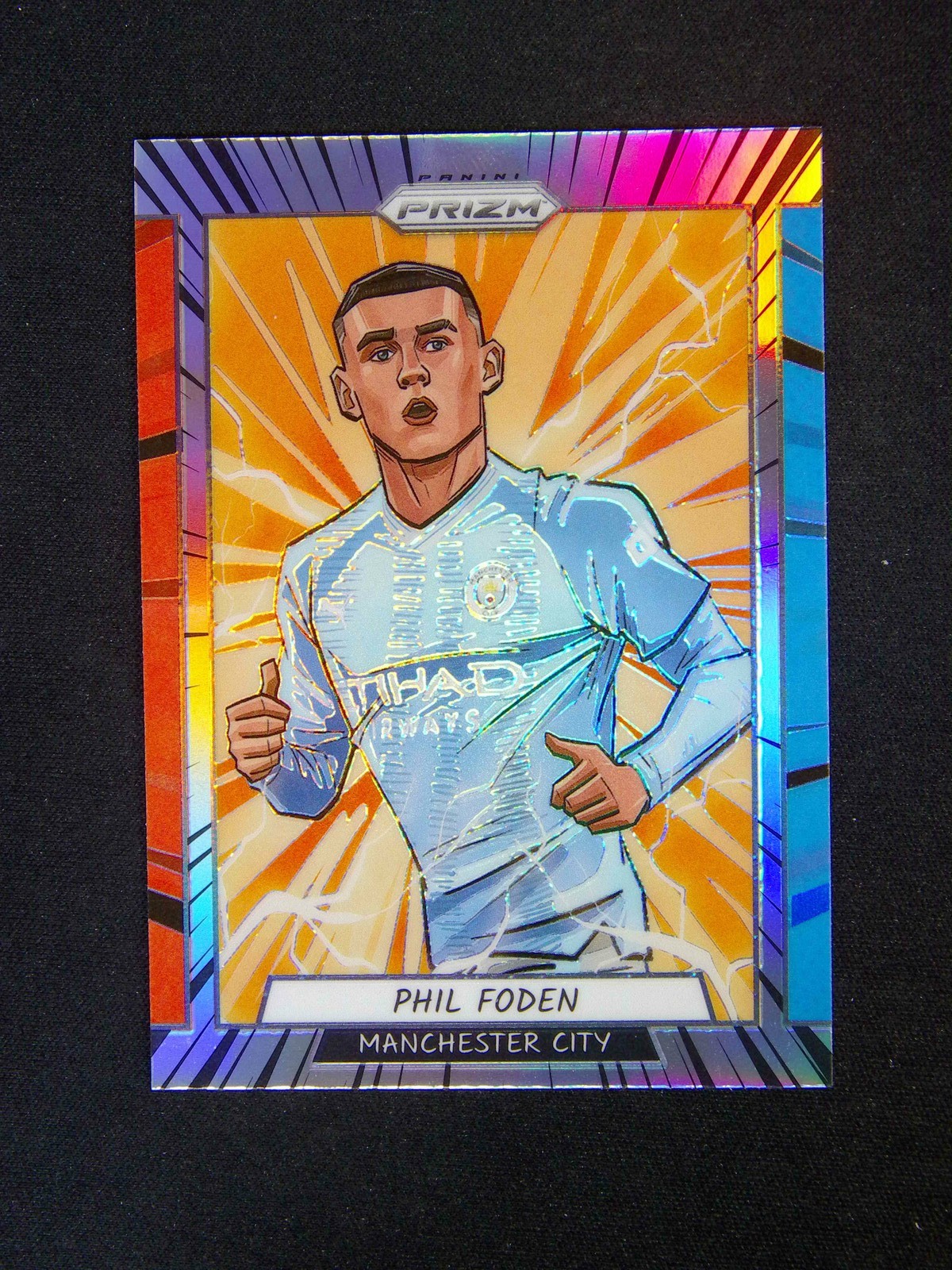 2023-24 Panini Prizm Premier League Phil Foden #2 Manga Case Hit SSP