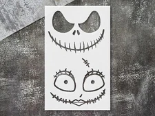 Evil Smiles Halloween Jack Skellington DIY Crafts Stencil - StencilAir