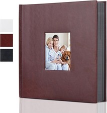 Leather Scrapbook Album DIY Set Scrap Book Album Hardcover Pictures Book 10.5"x1
