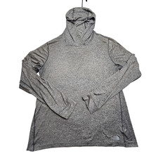 The North Face Shirt Hoodie Womens Large Gray Lightweight Stretch Outdoor