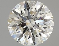 Cert. GIA 1.25 Carat Round Natural Mined Diamond Loose J color SI2 clarity 3624.00 per carat