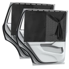 Car Window Shades with 8 Strong Magnets-26.8"x19.7" Dual Layer Car Rear/Side 