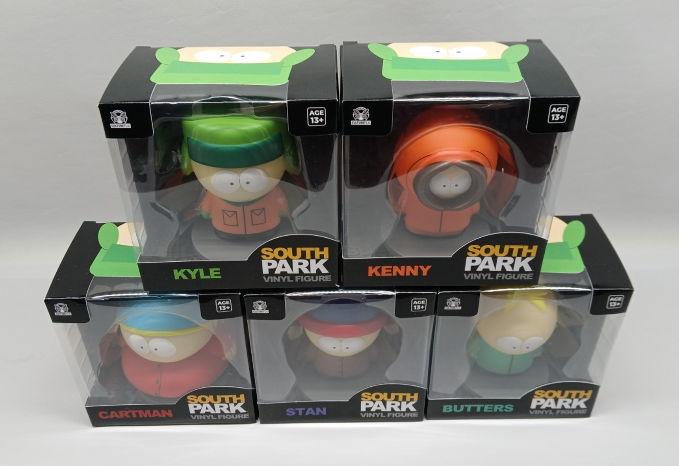 SOUTH PARK CULTUREFLY 4" VINYL FIGURE COMPLETE SET OF 5 COMEDY CENTRAL BRAND NEW