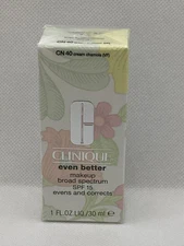 Clinique Even Better Makeup SPF 15 ~ CN 40 CREAM CHAMOIS ~ 1oz/30ml SEALED