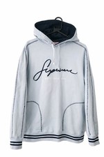 SS19 Supreme Kontrast Bestickt Kapuze Eisblau Größe M