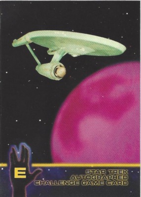 TCS 1150  Star Trek The Original Series 2  Autograph Challenge Game Chase Card E