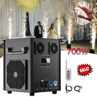 2Pcs 700W Cold Spark Machine Stage Effect DMX Firework Machine DJ Event Wedding