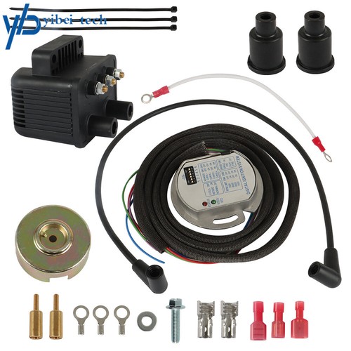 Ignition Coil Kit 53-660 For Evo Big Twin XL 1970-2003 Single Fire Programmable