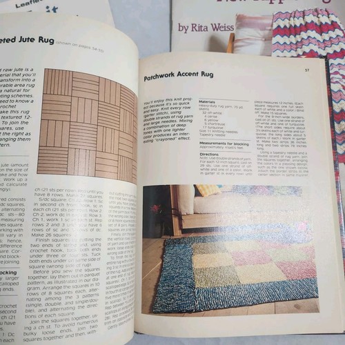 Vintage Crochet Knitting Afghans Pattern Book Lot Yarn Crafts Instruction Guides - Picture 4 of 16