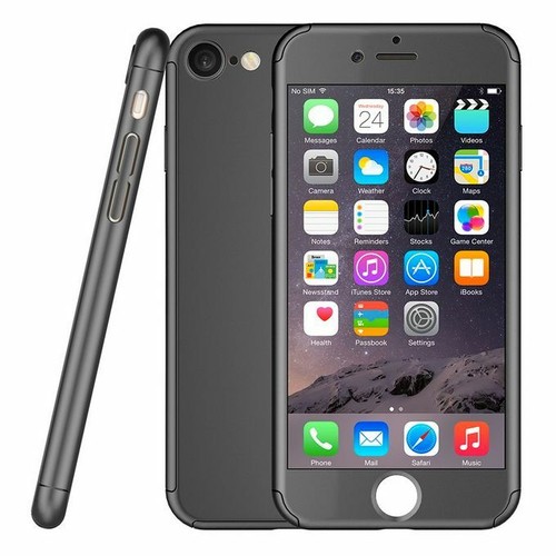 360° Hybrid Hard Thin Case Tempered Glass Cover for Apple iPhone 6 6s 7 Plus 8 X - Picture 10 of 19