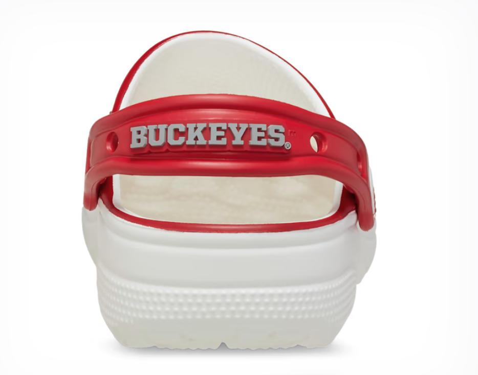 Ohio State Buckeye Classic Clog White Red Size Men display picture 2