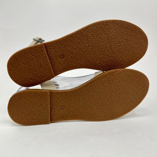 Madewell Boardwalk Criss Cross Sandals Wms 6.5 Beige Tan Leather Ankle Strap - Picture 13 of 14