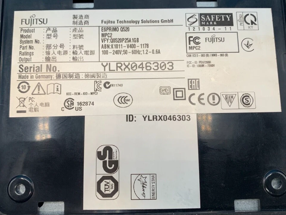 Fujitsu ESPRIMO Q520 Mini PC - i5-4590T 2GHz - 8GB RAM - NO SSD (OFFERS WELCOME) - Image 3 of 4