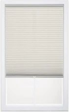 Cordless 1" Light Filtering Cellular Shade, 58"W x 48"H, Cream