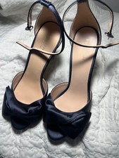 Kate Spade satin navy blue heels size 9