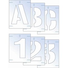 Image of Scan Letter and Number Stencil Kit 50mm