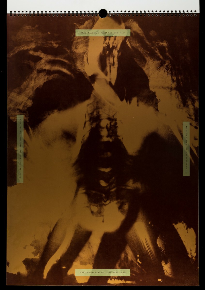 4AD records × 23 Envelope 壁掛けカレンダー 1993年 Rare - 1993 Vaughan Oliver/4AD/23 Envelope Anantomy Calendar