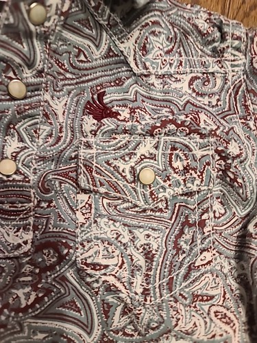 Cody James Baby Western Cowboy Apparel Paisley Outfit Pearl Snaps - 3-6 Months - Picture 5 of 11