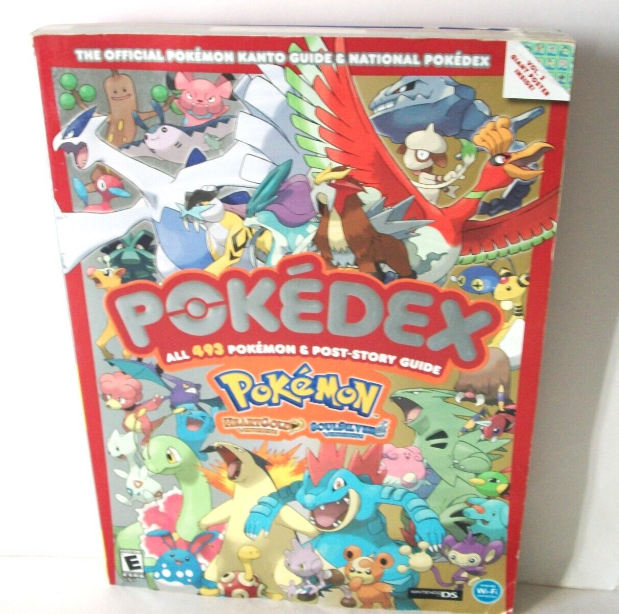 Pokemon Heartgold Soulsilver Volume 2 Strategy Guide Book Pokedex W/ Poster  9780307468055