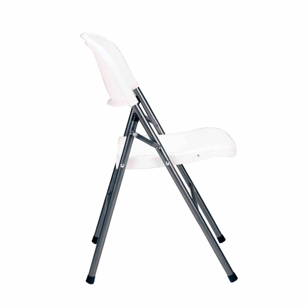 Premium Resin Folding White Chair, 4Pack, Plastic Party Chairs Seat