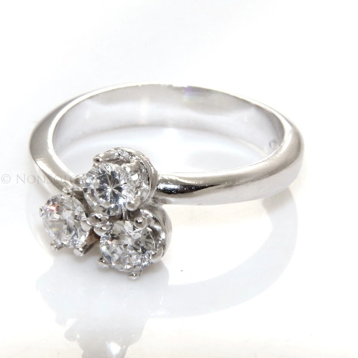 Anello Di Fidanzamento Solitario Diamante Taglio Tondo 3 Ct - Foto 10