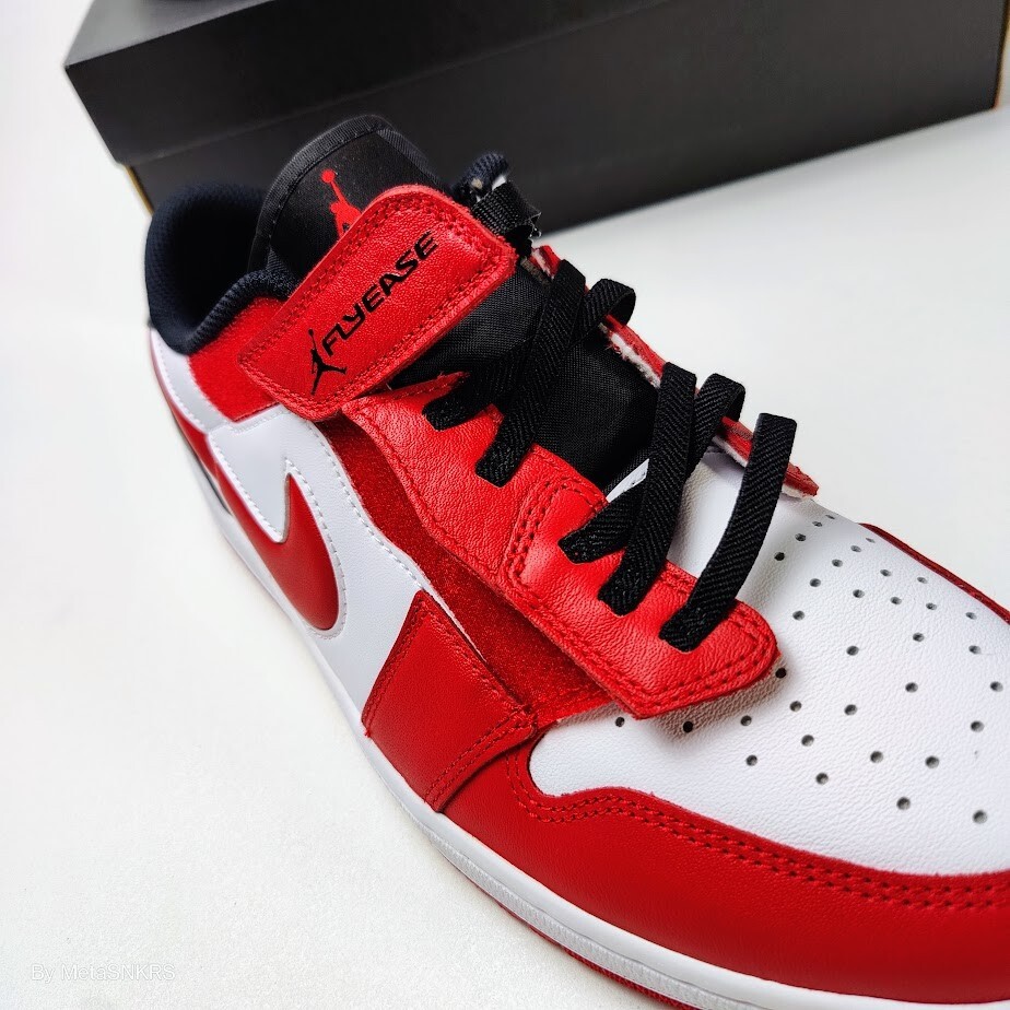 Size 13 - Air Jordan 1 FlyEase Low White Gym Red for sale online