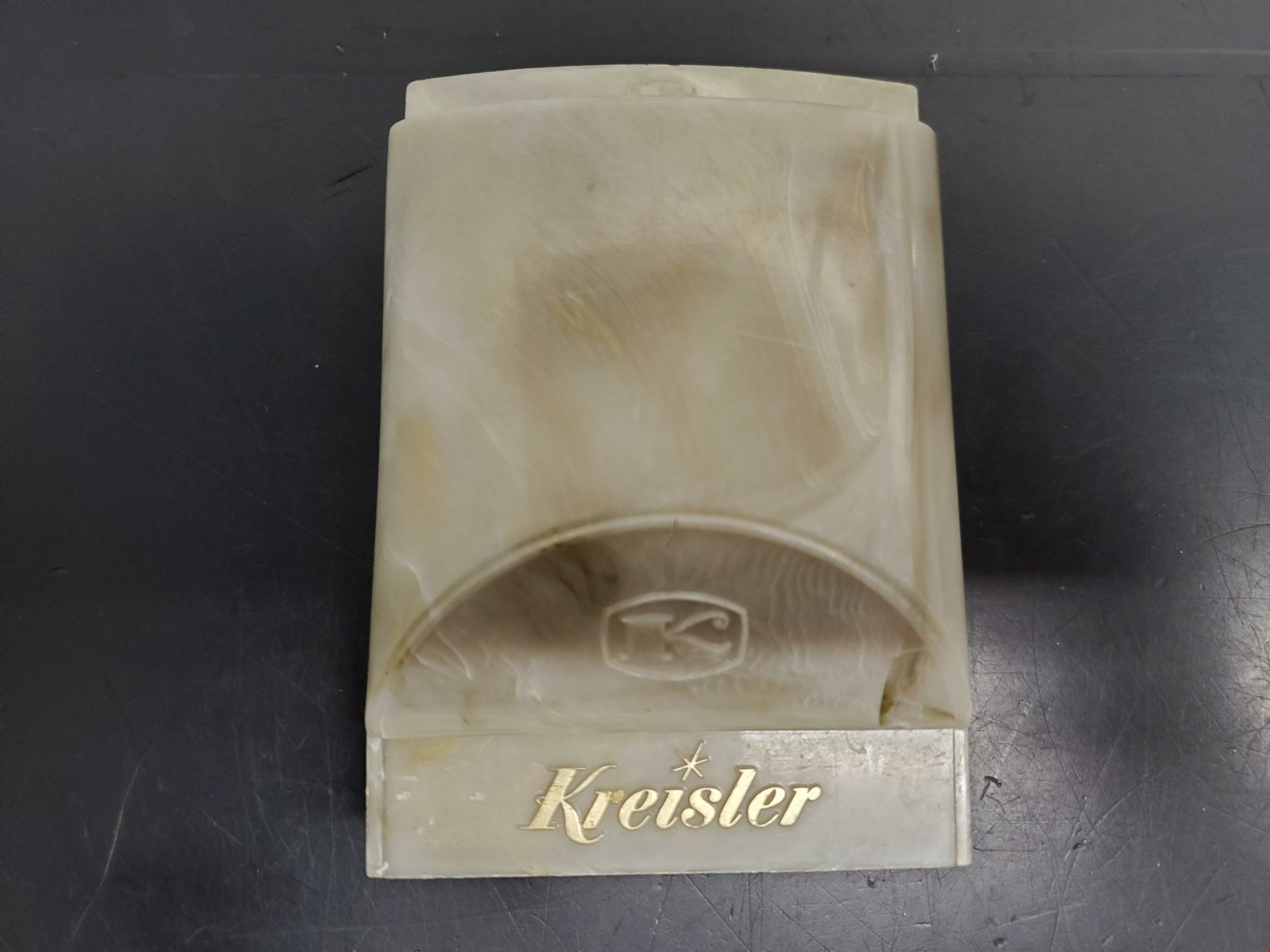 K Box Lettering Vtg Gold Kreisler Butane Lighter LH Initials Engraved Original Box ...