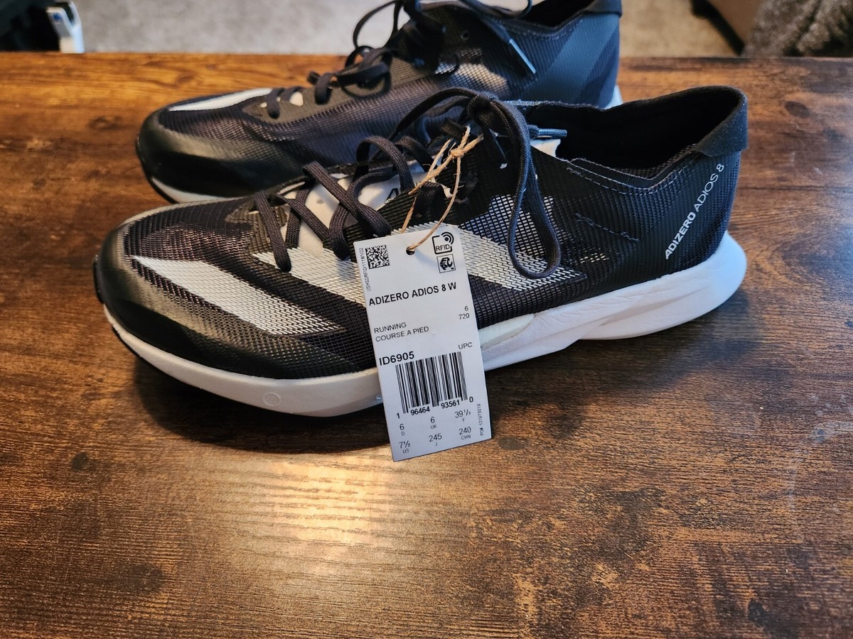 Adidas Adizero Adios 8 Low Womens Running Shoes Black ID6905 NEW