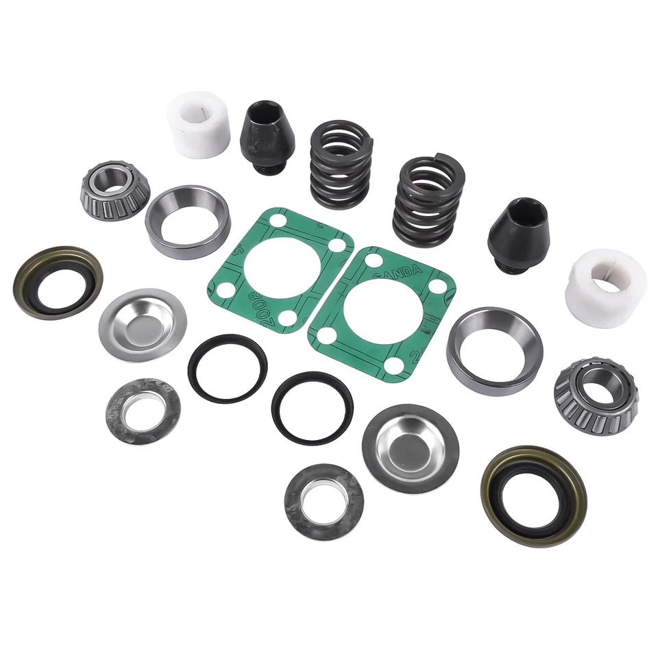 Front Axle King Pin Rebuild Kit Bearing Seal Bushing Spring For Chevrolet K3500 - Image 4 of 4