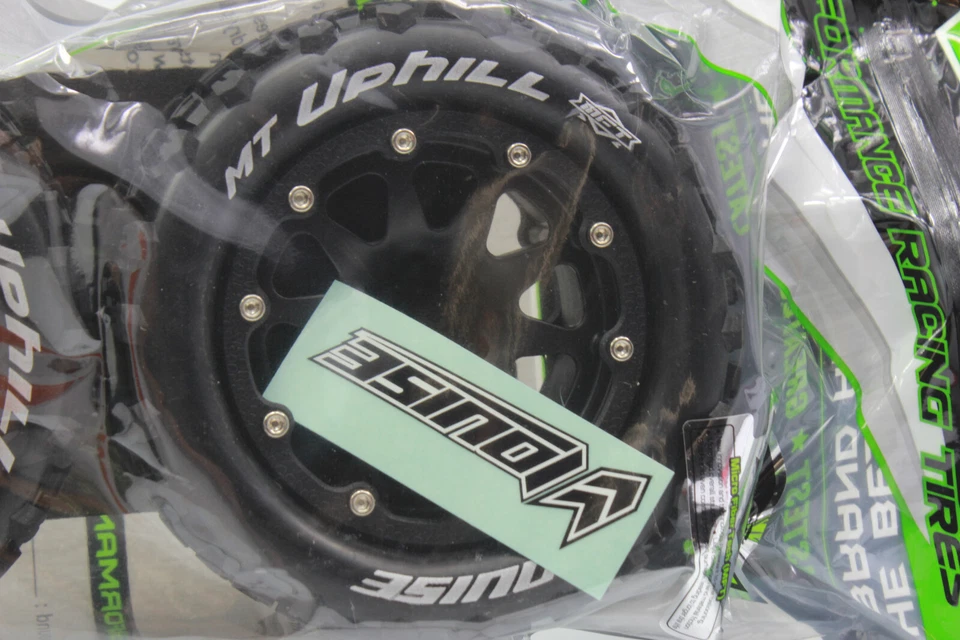 LOUISE LOUT 3309 SBM MFT MT-UPHILL Bead Lock Felge schwarz 1/2 Offset  12mm NEU - Bild 4 von 4