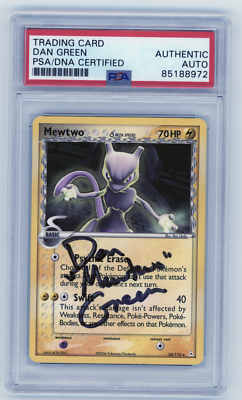 PSA Signed Dan Green Mewtwo 24/110 Holon Phantoms | eBay