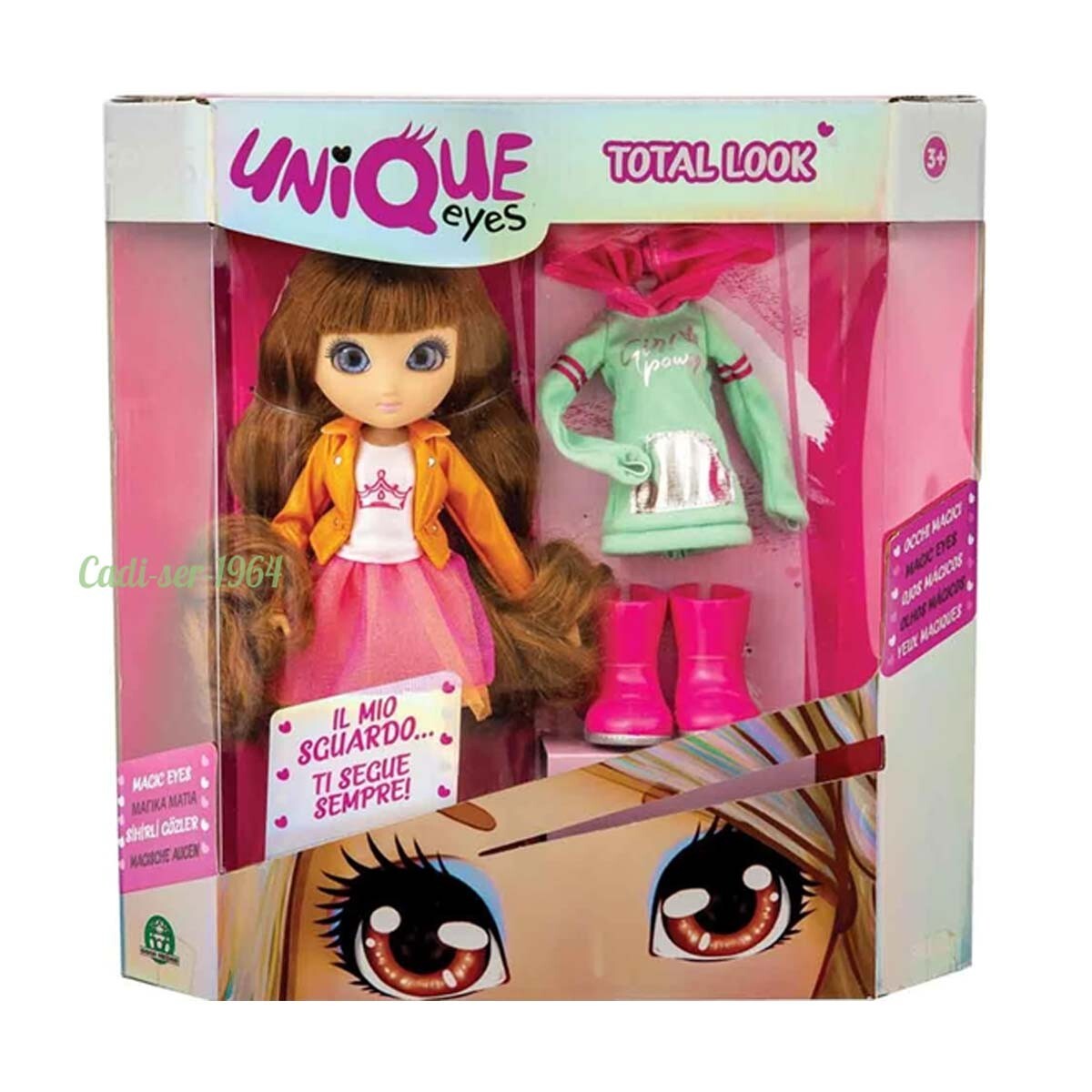 Unique Eyes Sophia Doll Total Look with Magic Eyes & 2 outfits Fashion Doll NEW