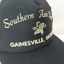 VTG 80s Southern Auto Parts Gainesville GA Trucker Snapback Mesh Hat Car Store