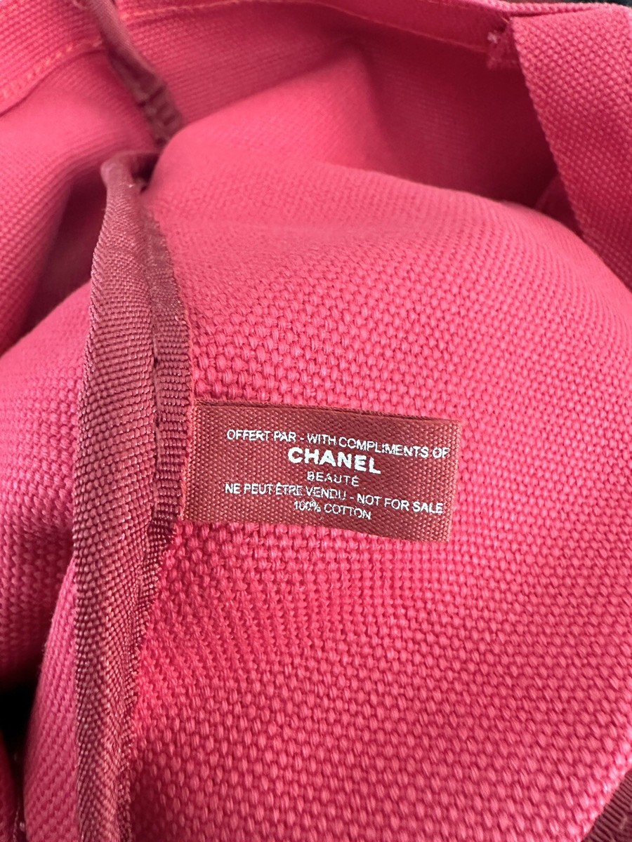 Chanel Beaute RED No.1 De Chanel Camellia Tote Shopping Bag Canvas Chanel Beaute RED No.1 De Chanel Camellia Tote Shopping Bag Canvas
