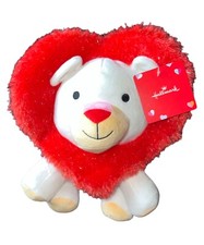 HALLMARK HEARTLY Valentine's Day Stuffed Plush Animal Bear Lion w/ Heart Mane