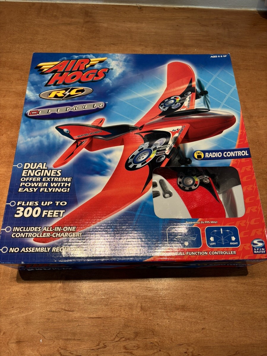 Vintage Air Hog Micro RC Plane Remote Controlled Defender Airplane