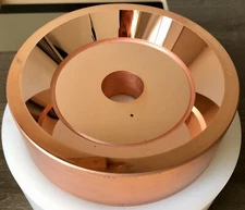 II-VI 5" CO2 Laser Mirror - CU Axicon - Center Curved - (122630BA-1) - Excellent