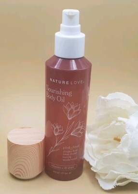 Nature Love Nourishing Body Oil Vitamin E & Shea 6 fl oz New 