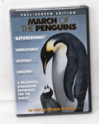 March of the Penguins: Full-Screen Edition - Morgan Freeman (DVD) - NEW