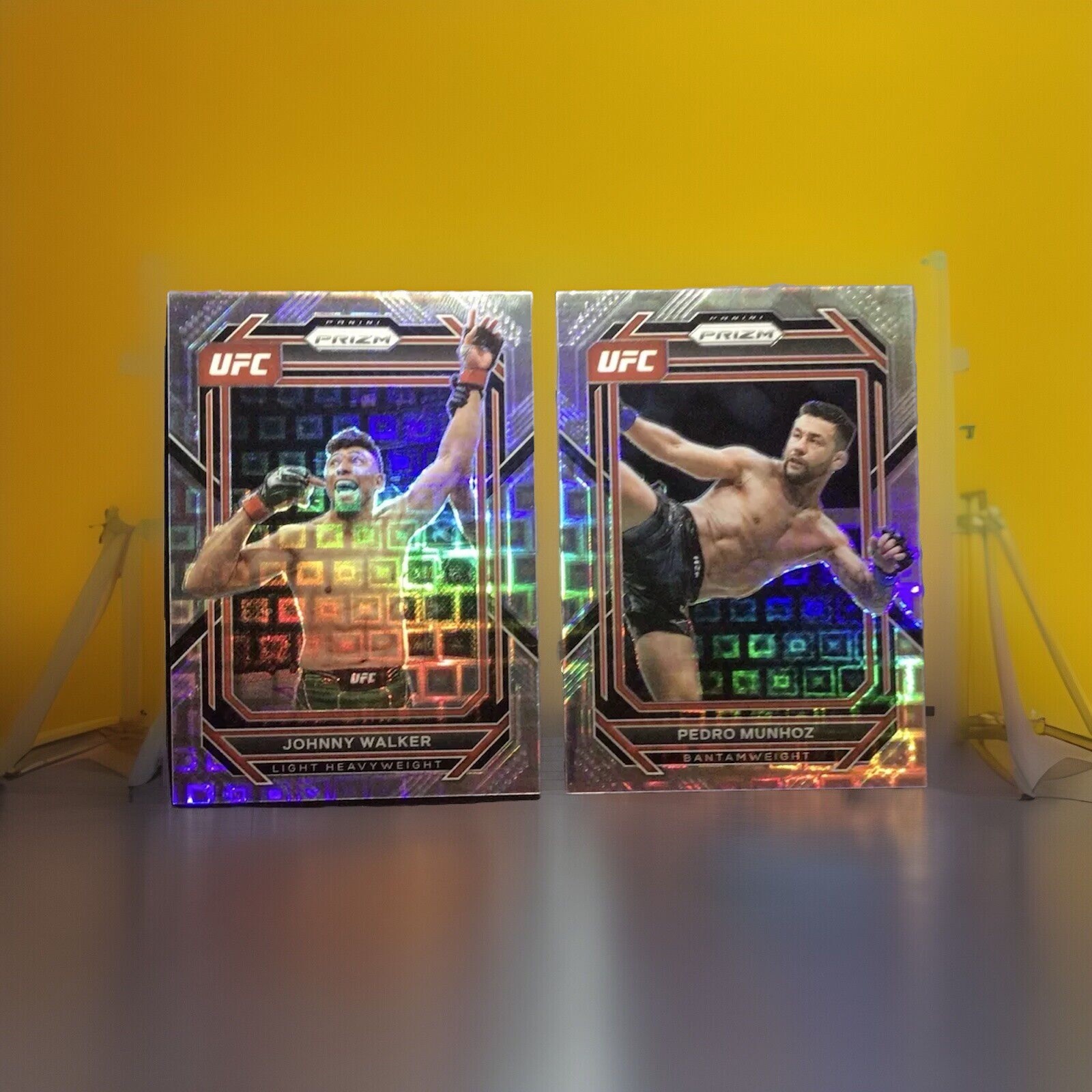 UFC Card Lot - Johnny Walker & Pedro Munhoz - Prizm /99 Pandora Cards - Premium