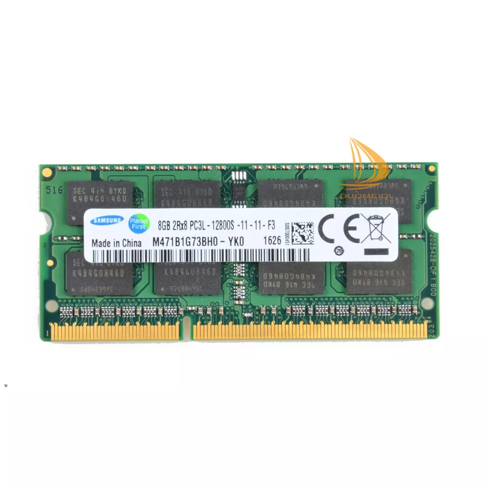 DDR3 Samsung 8 GB 2RX8 PC3L 12800S 1600MHz 1 35V SODIMM RAM Laptop Speicher CL11