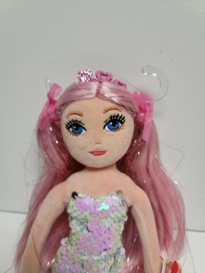 Ty Sea Sequins Cora The Pink Mermaid-13.25"- NEW MWMT Flippable& Sparkly - Image 1 of 4