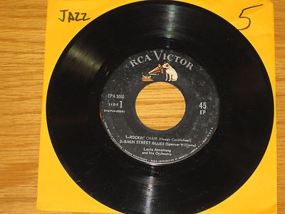 JAZZ 45 RPM EP (No cover) - LOUIS ARMSTRONG - RCA EPA 5000 
